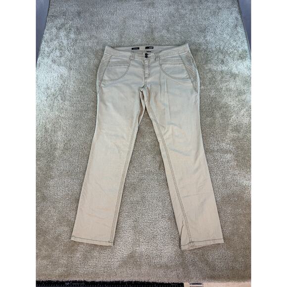 ANA A New Approach Womens Jeans Size 16 Beige Khaki Brown Skinny Stretch D768 - Picture 1 of 13